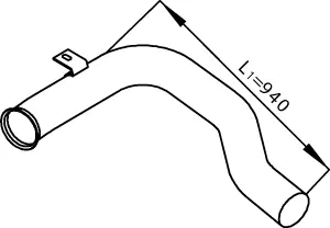 Pipe for DAF DINEX 