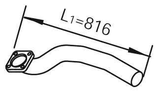 Pipe for DAF DINEX 