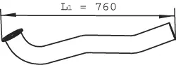 Pipe for DAF DINEX 