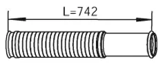 Pipe for DAF DINEX 
