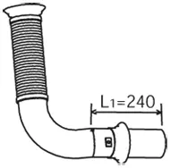 Pipe for DAF DINEX 