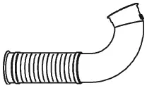 Pipe for DAF DINEX 