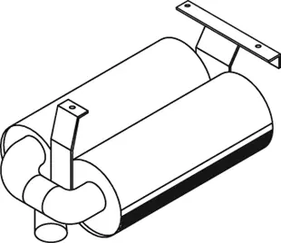 Silencer for DAF DINEX 