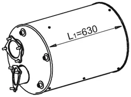 Silencer for DAF DINEX 