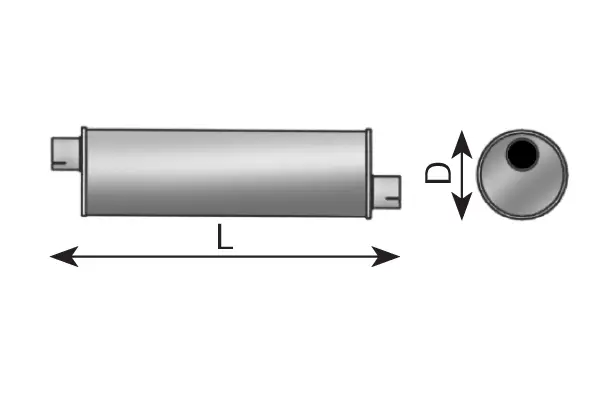 Silencer for DAF, ALU DINEX 