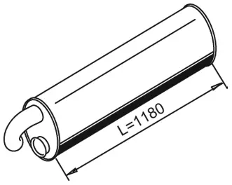 Silencer for DAF DINEX 