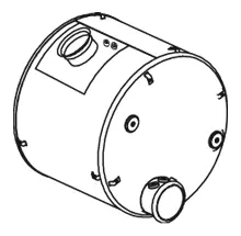 Silencer w. SCR for DAF DINEX 
