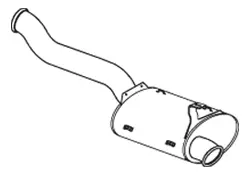 Silencer for DAF DINEX 