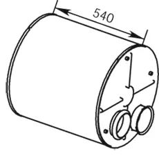 Silencer for DAF DINEX 