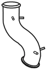 Hose Eye=Ø1/4"/Nut=1/4" - Length=525mm H Zepro 