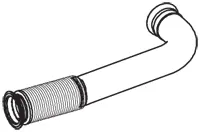Exhaust Pipe w. Bellow for DAF DINEX 