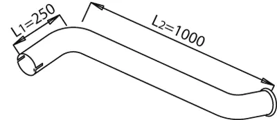 Hose Eye=Ø1/4"/Nut=1/4'' - Length=1470mm Zepro 