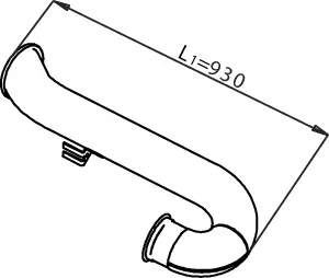 Pipe for DAF DINEX 