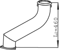 Pipe for DAF DINEX 