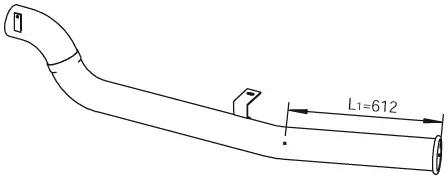 Pipe for DAF DINEX 