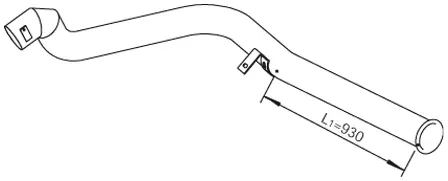 Pipe for DAF DINEX 