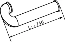Pipe for DAF DINEX 