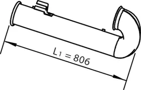 Pipe for DAF DINEX 