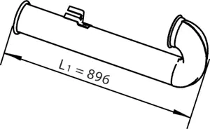 Pipe for DAF DINEX 