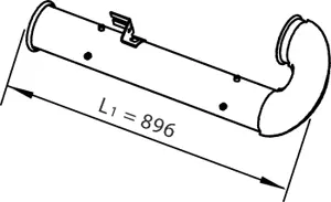 Pipe for DAF DINEX 