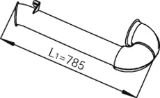 Pipe for DAF DINEX 