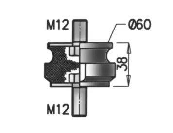 Rubber Strip, exhaust system BOVA 