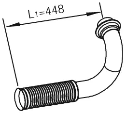 Pipe for DAF DINEX 
