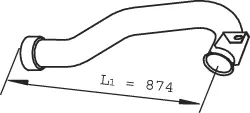 Pipe for DAF DINEX 