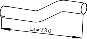 Pipe for DAF DINEX 