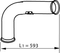 Pipe for DAF DINEX 