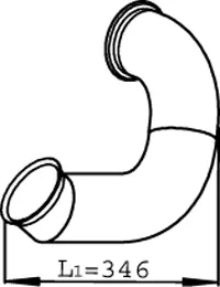 Pipe for DAF DINEX 