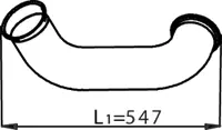 Pipe for DAF DINEX 