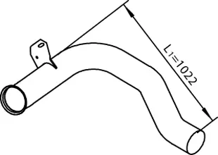 Pipe for DAF DINEX 