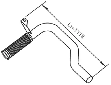 Pipe for DAF DINEX 