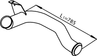 Pipe for DAF DINEX 