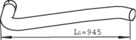 ENGINE HOSES 22251 CURVED HOSE Gates 