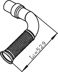 Pipe for DAF DINEX 
