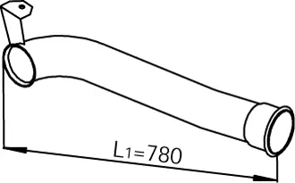 Pipe for DAF DINEX 