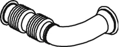 Pipe w. bellow for DAF DINEX 