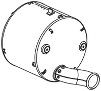 Silencer for DAF DINEX 