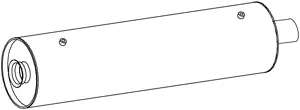 Silencer for DAF DINEX 