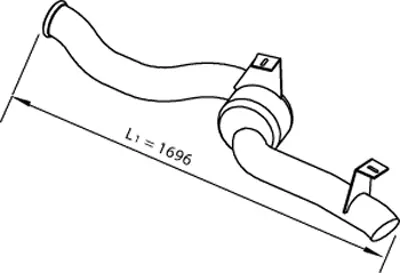 Exhaust Pipe for DAF DINEX 