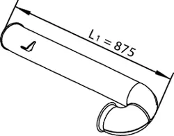 Pipe for DAF DINEX 
