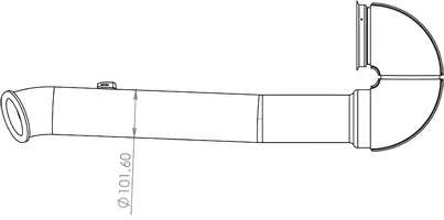 Pipe for DAF DINEX 