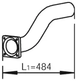 Pipe for Iveco DINEX 