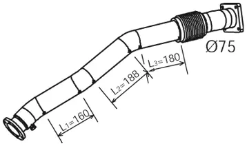 Pipe for Iveco DINEX 