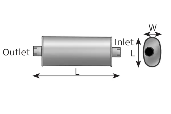 Silencer for Iveco, ALU DINEX 