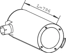 Silencer for Iveco DINEX 