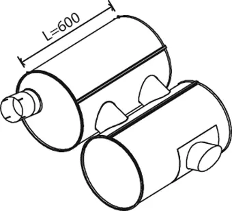 Silencer for Iveco DINEX 