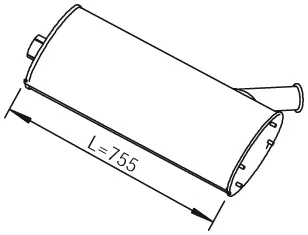 Silencer for Iveco DINEX 